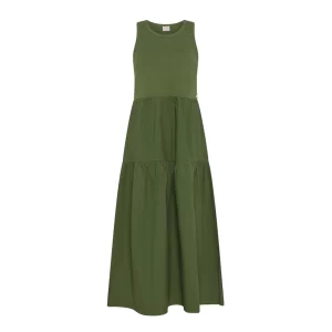 SUN68 long dress donna Verde Scuro