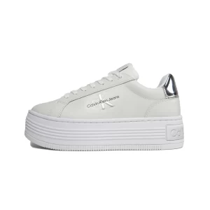 Sneakers donna Calvin Klein white silver