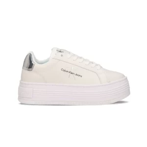 Sneakers donna Calvin Klein white silver
