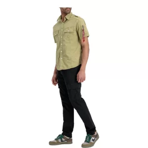 Alpha Industries Basic Shirt Slim 136427 01 Sage Green