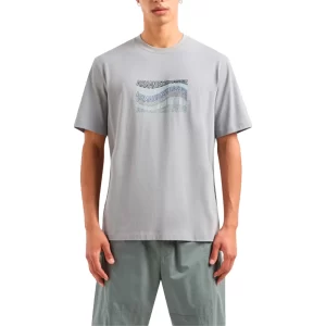 Armani Exchange T Shirt Uomo 3DZTLE ZJ9JZ 1996 Light Grey
