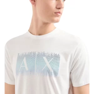 Armani Exchange T shirt uomo 3DZTJG ZJBYZ 1116 Off White