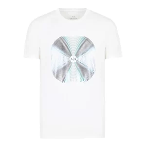 Armani Exchange T shirt uomo 3DZTJK ZJE6Z 1116 Off White