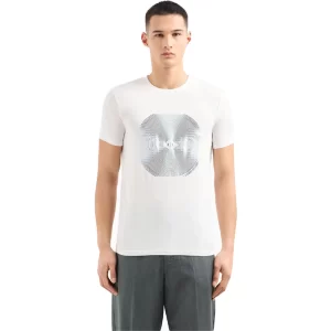 Armani Exchange T shirt uomo 3DZTJK ZJE6Z 1116 Off White