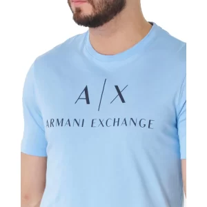 Armani Exchange T shirt uomo 8NZTCJ Z8H4Z 15DF Placid Blue