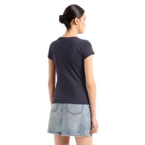 Armani Exchange t shirt donna 3DYT03 YJ3RZ 1593 Blueberry Jelly