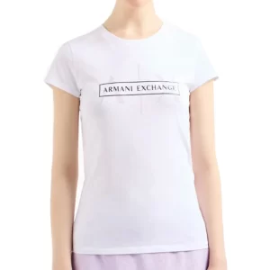 Armani Exchange t shirt donna 3DYT46 YJ3RZ 1000 Optic White