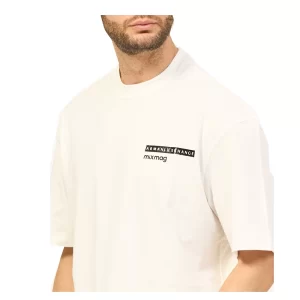 Armani Exchange t shirt uomo 3DZTJA ZJ8EZ 1116 Off White