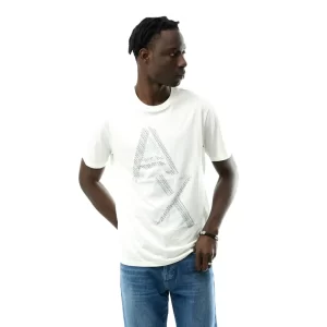 Armani Exchange t shirt uomo girocollo 3DZTAE ZJA5Z 1116 Off White