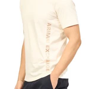 Armani Exchange t shirt uomo girocollo 3DZTHA ZJGEZ 1793 Eggnog
