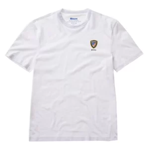 Blauer uomo t shirt manica corta 24SBLUH02145 4547 100 Bianco