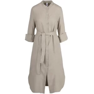 Bomboogie abito maniche lunghe donna Shirt dress AW8390 LIV4 134 Ivory
