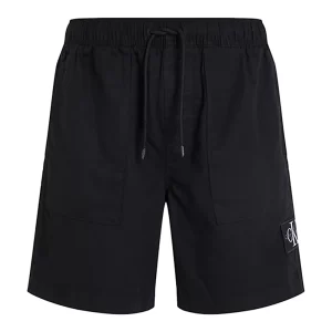 Calvin Klein Bermuda uomo Linen Short J30J325475BEH Nero