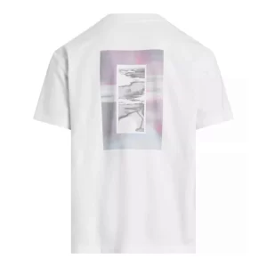 Calvin Klein Diffused Graphic Tee uomo J30J325191YAF Bright White