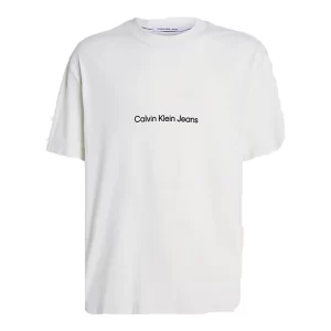 Calvin Klein Square Frequency t shirt uomo J30J325492CGA Icicle