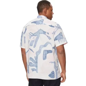 Guess camicia uomo Collin inside printed M4GH39 WG3L0 P0GL Pink Blue White