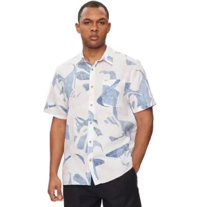 Guess camicia uomo Collin inside printed M4GH39 WG3L0 P0GL Pink Blue White