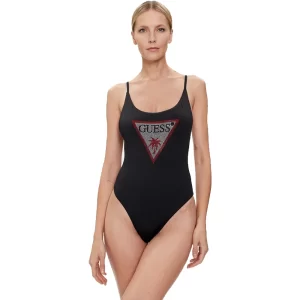 Guess costume intero donna One Piese Rhinestone Triangle E4GJ03 MC040 JBLK Black
