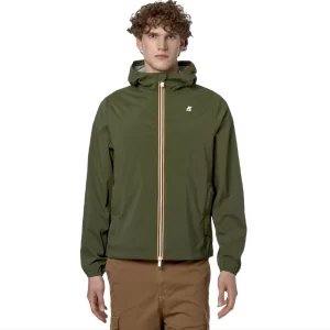 K-Way Uomo giacca corta Jack Stretch Nylon Jersey K2121NW H11 Green Cypress