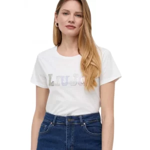 Liu Jo T shirt donna TA4204 JS923 10604 Light Ivory