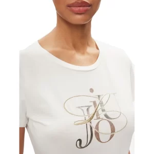 Liu Jo T shirt donna maniche corte TA4136 JS003 N9051 Light Ivory Shine