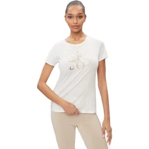 Liu Jo T shirt donna maniche corte TA4136 JS003 N9051 Light Ivory Shine