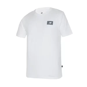 New Balance T shirt uomo MT41584WT Logo tee White