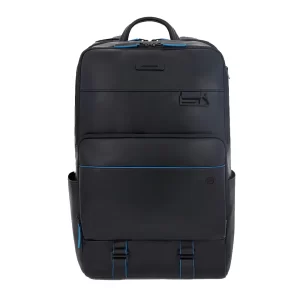 Piquadro zaino in pelle porta pc 15,6 e porta ipad CA5939B2VBLU Blu