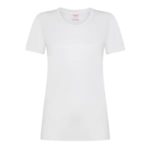 SUN68 t shirt donna round neck modal T34215 31 Bianco Panna