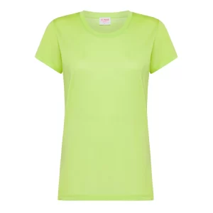 SUN68 t shirt donna round neck modal T34215 68 Lime