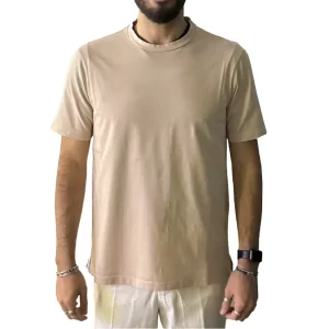 Wool & Co T shirt uomo girocollo WO2150 0922 Beige