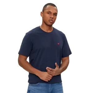 Wrangler T Shirt Uomo Sign Off Tee Navy 112350434