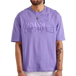 Armani Exchange t shirt uomo 3DZTBC ZJ3VZ 1355 Dalia Purple