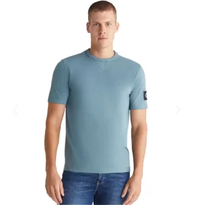 Calvin Klein t shirt uomo Badge Regular J30J323484CFQ Goblin Blue