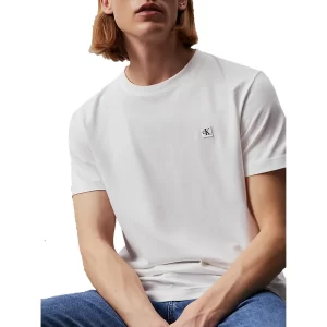 Calvin Klein t shirt uomo Embro Badge J30J325268YAF Bright White