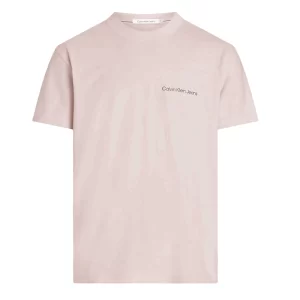 Calvin Klein t shirt uomo institutional J30J324671TF6 Sepia rose