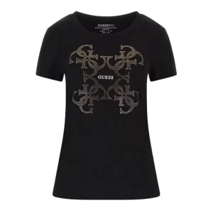 Guess T shirt donna 4G logo W4RI35 J1314 JBLK Black