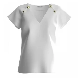 Guess Top New Mattea Donna W4RH47 WFWX2 G011 Pure White