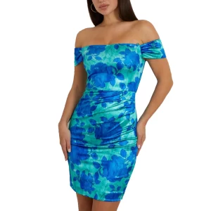 Guess abito donna W4RK62 KBSQ0 P7OZ Resort Rose Print