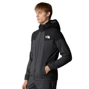 The North Face Giacca antivento uomo con cappuccio NF0A87J2MN8 Asphalt Grey Black