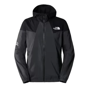 The North Face Giacca antivento uomo con cappuccio NF0A87J2MN8 Asphalt Grey Black