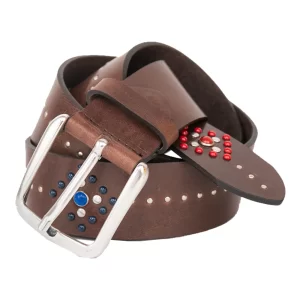 Uniform cintura in pelle da uomo 027051805 Cognac