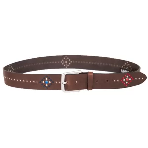 Uniform cintura in pelle da uomo 027051805 Cognac