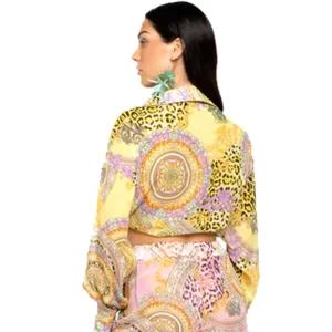 4GIVENESS Camicia corta pretty donna FGCW3842 020 Giallo