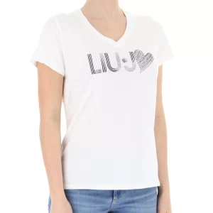 Liu Jo t shirt donna TA4137 J6040 R9122 Light Ivory Heart