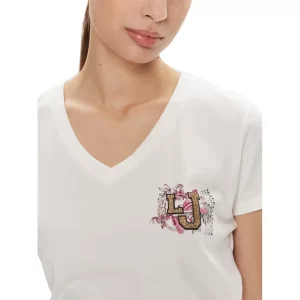Liu Jo t shirt donna TA4203 JS003 10604 Light Ivory