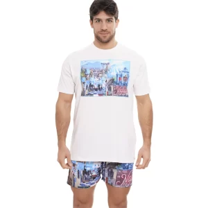 Move t shirt uomo TS Vicoli Bianco