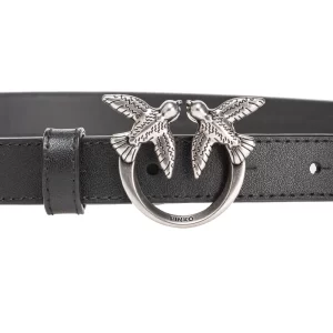 Pinko Belt Love Berry seta 100143 A0F1 Z99O Nero Silver