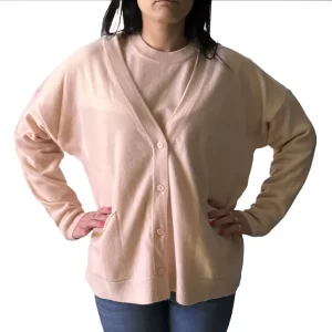 Wool & Co cardigan boxy fit WO8300 60 Rosa