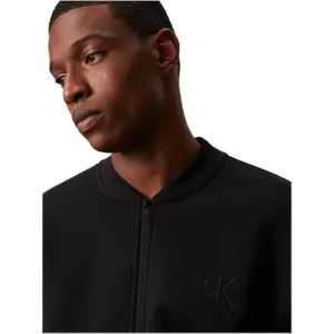 Calvin Klein Felpa con zip Monologo Applique J30J325915BEH nero_4